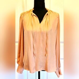 RACHEL ROY Flowy Blouse Light Dusty PINK sz SM